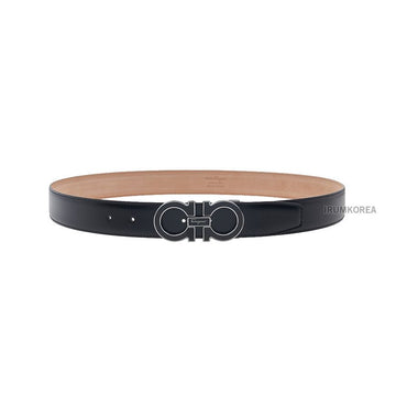 Salvatore Ferragamo Men's Adjustable Gancini Belt 67 9750 NERO 0671502 44875034