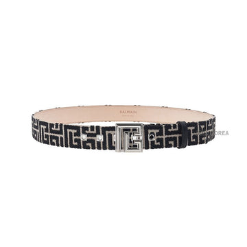 Balmain Men's Monogram Belt with B Buckle 47306591