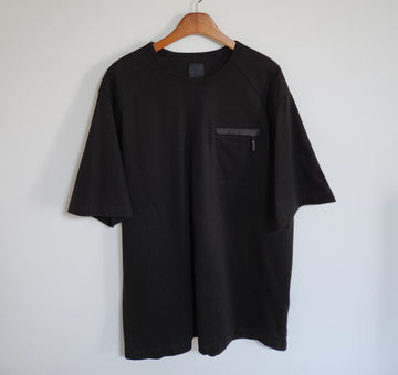 JUUN.J XL ブラックポケットジッパー メンズ半袖Tシャツ JC2442P015 136024263