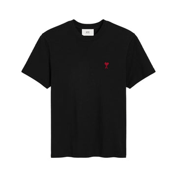 AMI Kleine Herz-Logo Kurzarm-T-Shirt Schwarz BFUTS035 724 001 136047318