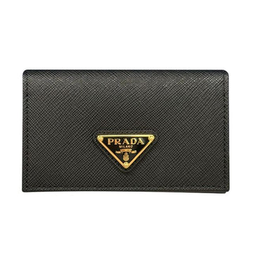 PRADA Saffiano Leder Klappkarte Brieftasche mit Dreieckslogo F0002 (1MC122 QHH F0002) 135586312