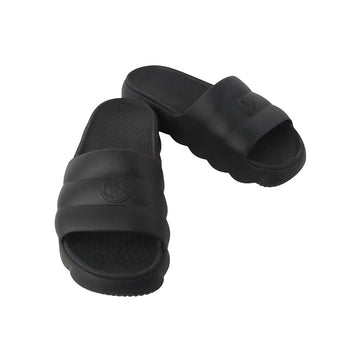 Moncler Rillo Logo Patch Mule Slide Slipper Black 42 136058033