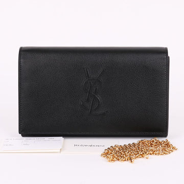 SAINT LAURENT Belted Jourdain Black WOC Crossbody Bag 559075 136058067