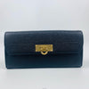 SALVATORE FERRAGAMO Ferragamo Schwarz 22-C225 Damen Langgeldbörse 136072508 [P]