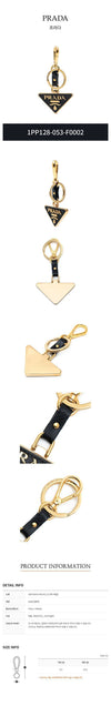 PRADA サフィアーノレザー キーチェーン 1PP128-053-F0002 28863384 [P]