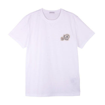 Moncler Double Logo Short Sleeve T-Shirt White 8C00025 8390Y 001 136119074