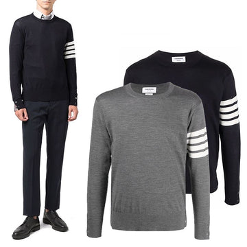 THOM BROWNE Merinowoll Schrägstrick MKA002A 136124178