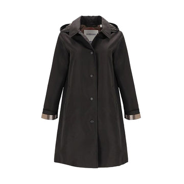 BURBERRY Damen Hoodie Trenchcoat Schwarz 136183297 [P]