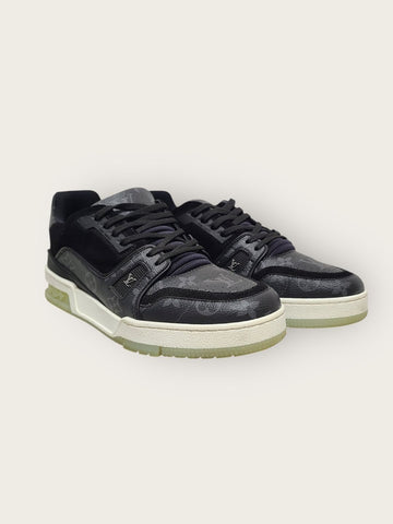 Louis Vuitton Black Monogram Eclipse Trainer Sneakers 136183426