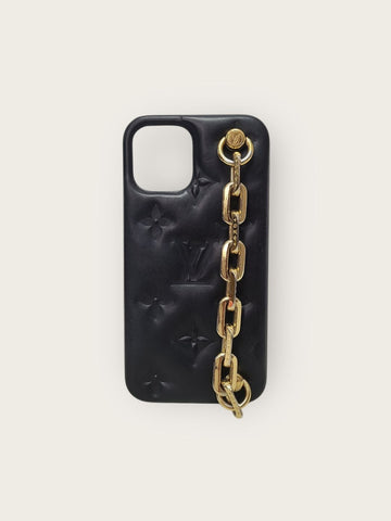 Louis Vuitton Black Monogram Bumper Coussin iPhone Case 12/12PRO 136183909
