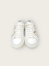 LOUIS VUITTON Weißgold Circle-Logo Timeout Sneakers 136183973 [P]