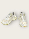 Louis Vuitton Beige Gold Monogram Denim Run 55 Sneakers 136184007 [P]