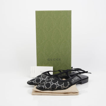 Gucci Crystal Mesh Slingback 36.5 135815554