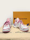 LOUIS VUITTON Pink Leder Monogram Archlight Sneakers 136184410 [P]