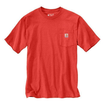 CARHARTT T-Shirt mit Taschen Fire Red Header / Kurzarm / R68 117649440 [P]