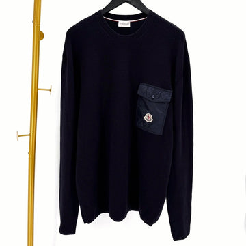 MONCLER Logo-Patch Langarm-Pullover 136190322