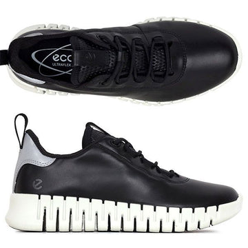 ECCO ブラック ライトグレー GRUUV W スニーカー 218203 60719 136208867