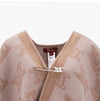 MaxMara Jacquard M Monogram Fringe Poncho Cape 146829363 [P]