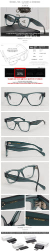 CELINE CL50014I 098 Brille Rahmen quadratisch transparent tiefgrün 136219888 [P]