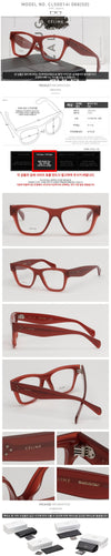 CELINE CL50014I 066 眼鏡フレーム 透明レッド 四角 ファッション 136219889 [P]