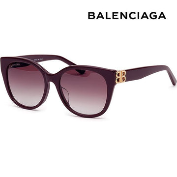 BALENCIAGA Sonnenbrille BB0103SA 005 Designer Asian Fit Violett Hornrahmen 136220722