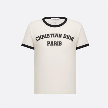 DIOR Lettering T-Shirt 513T07B4222_X0810 / Damen Rundhals Kurzarm T-Shirt 136230663 [P]