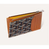 GOYARD Bourbon Zipper Card Holder Black Tan 136230768 [P]