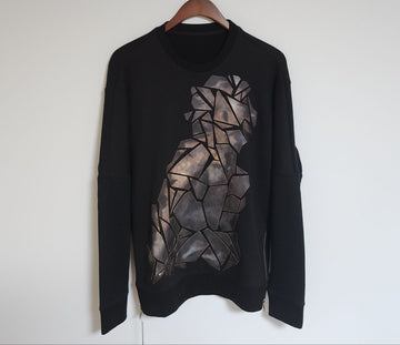 SYSTEM 95 Homme Black Patch Sweatshirt 136240349