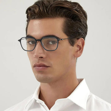 Montblanc Eyeglass Frame MB0207O 001 Luxury Ultra-Lightweight Men's Big Size Horn-Rimmed 136240366