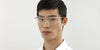 Montblanc MB0181O 002 Silver Square Metal Eyeglasses 136240370 [P]