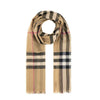 Burberry Checked Wool Silk Scarf Beige 8078779 127469724 [P]