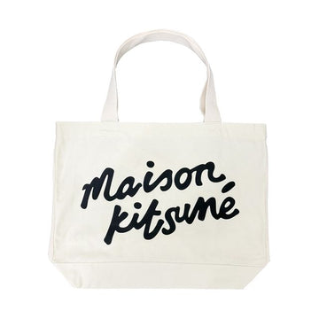 Maison Kitsune Handwriting Logo Tote Bag Ecru (P700) OW05124WW9042 136256697