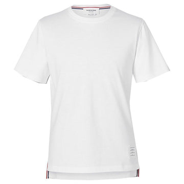 THOM BROWNE Relaxed Fit T-Shirt mit seitlichen Schlitzen Weiß MJS067A 00042 100 136177837