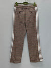 Gucci x Adidas Horsebit Check Three-Stripe Wool Pants 46 136358341 [P]
