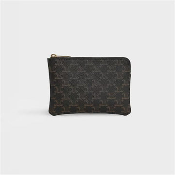 Celine Coin Card Pouch - Triomphe Canvas 10C662BTA 38NO 136460090 [P]
