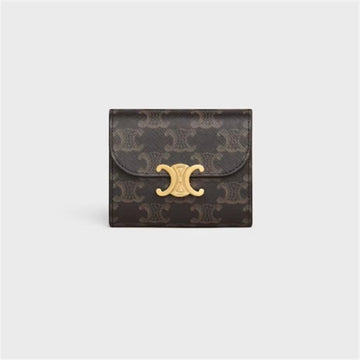CELINE Klein Triomphe Klappenbörse - Triomphe Canvas 10D782CQH 04LU 136460092 [P]