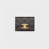 CELINE Triomphe Münz Kompakt Geldbörse - Triomphe Canvas 10I652DS3 04LU 136460094 [P]