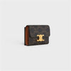 CELINE Triomphe Münz Kompakt Geldbörse - Triomphe Canvas 10I652DS3 04LU 136460094 [P]