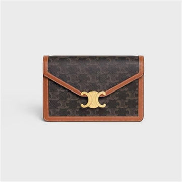 Celine Margo Chain Wallet - Trionf Canvas Calfskin 10L462DQB 04LU 136460101 [P]