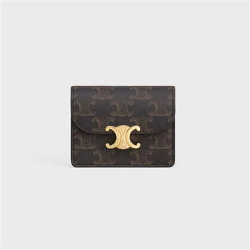 CELINE Triomphe Visitenkartenetui - Triomphe Canvas Lammleder 10N062DB7 04LU 136460106 [P]