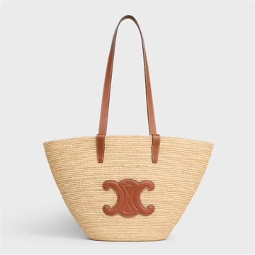Celine Medium Suppl Classic Pannier - Raffia stamp: 114342FF7 04LU 136460110 [P]