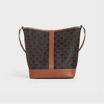 Celine Medium Bucket - Trionphe Canvas Calfskin 191132CAS 04LU 136460140 [P]