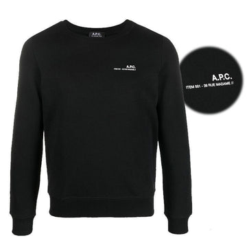 APC ITEM Logo Printed Sweatshirt Black 160081977 [P]