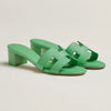 Hermes Oasis Rouge Oasis Sandals Emerald 136504065 [P]