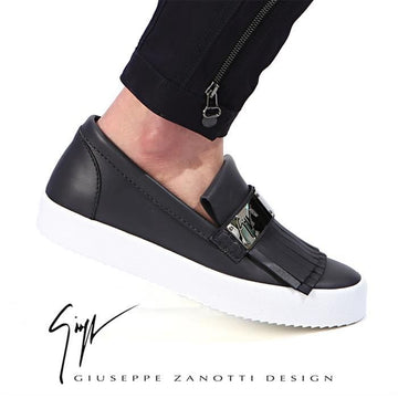 GIUSEPPE ZANOTTI RM6064 CEMENTO メタル スリッポン 57144976