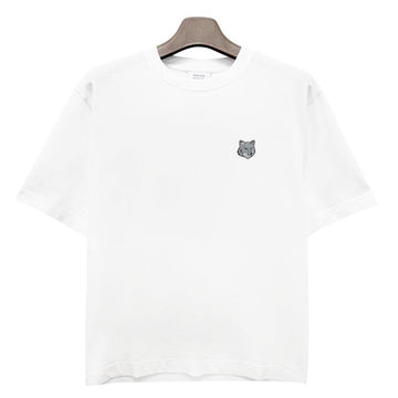 Maison Kitsune Bold Fox Head Patch Oversized T-Shirt White (OM00128KJ0119 P100) 136254555