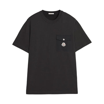 MONCLER モンクレール メンズ ロゴ モチーフ ポケット 半袖 Tシャツ ブラック 8C00032 89AVF 999 136527794