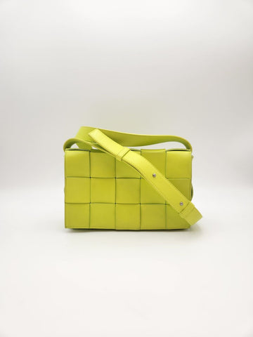 BOTTEGA VENETA ボッテガ・ヴェネタ カセット クロスボディバッグ ライム A+ 136528567