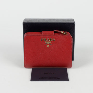 PRADA 1ML018 Metalllogo Geldbörse 136220614