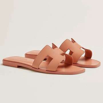 HERMES ORAN サンダル スキン 37 136582017